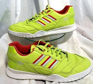 Adidas A.R Trainer Mens Size 10.5 Solar Yellow DB2736  Leather Shoes Sneakers
